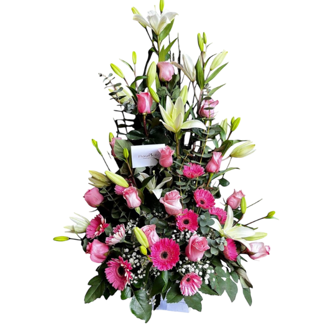Arreglo Fúnebre con Rosas, Liliums y Gerberas 1