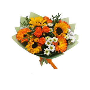 Ramo Floral Primaveral con Girasoles y Flores de Temporada