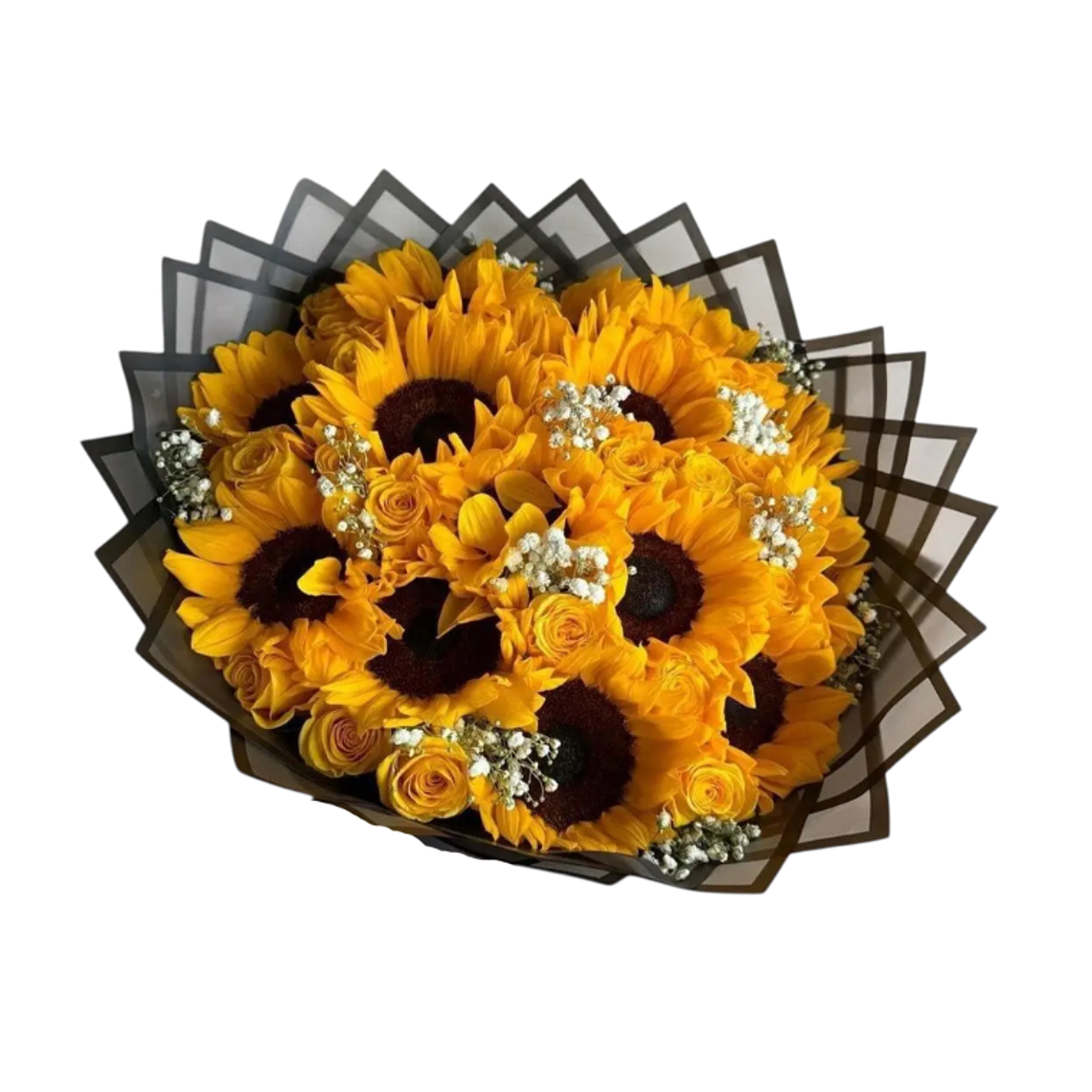 Ramo Buchón de Girasoles con Rosas Amarillas 1