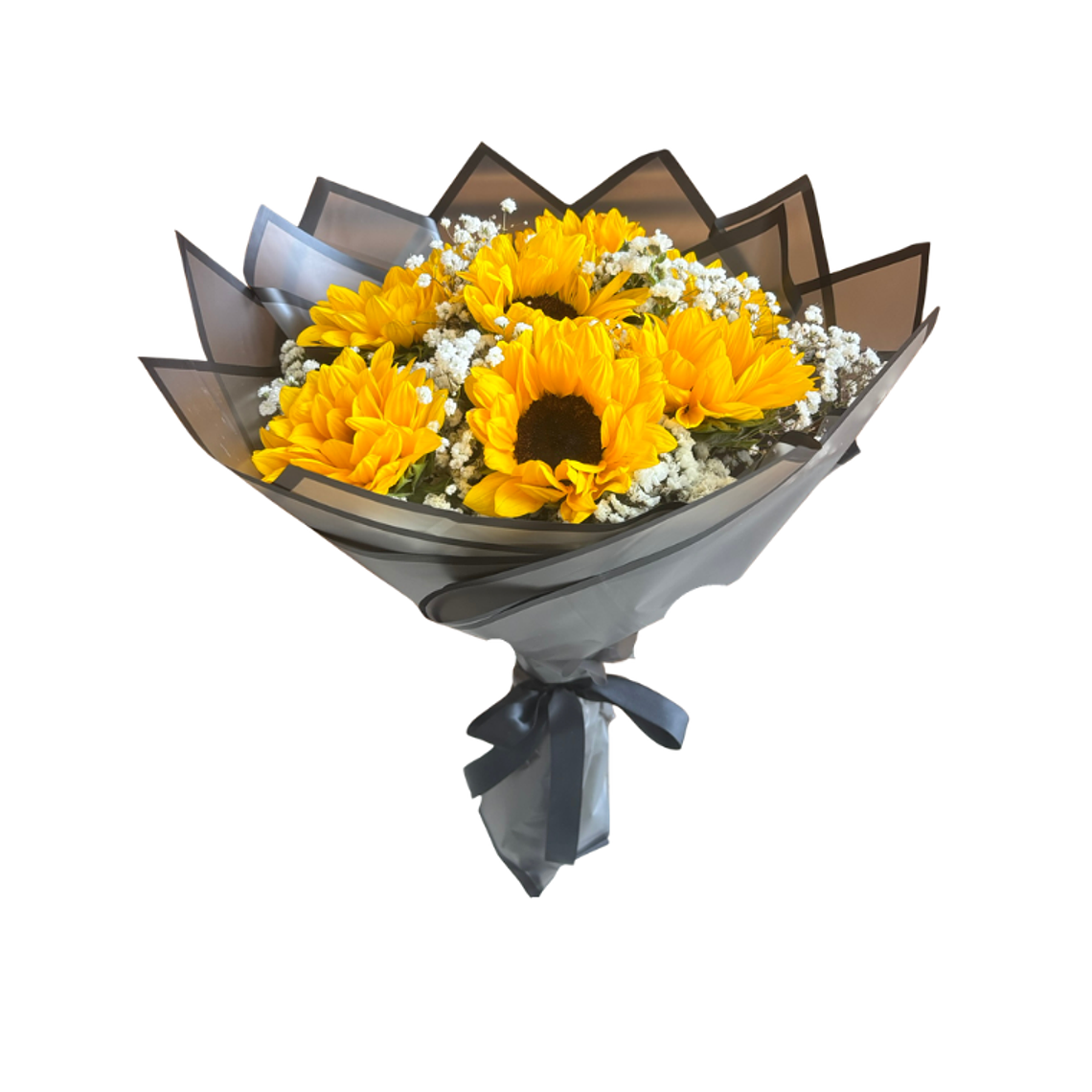 Ramo de Girasoles Premium con envoltorio elegante 1