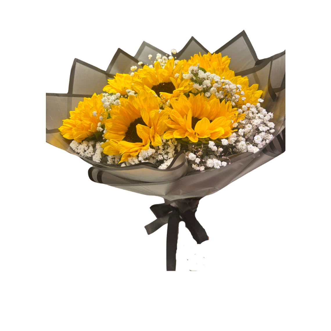 Ramo de Girasoles Premium con envoltorio elegante 2