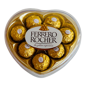 Bombones Ferrero Rocher en Caja Corazón 100grs