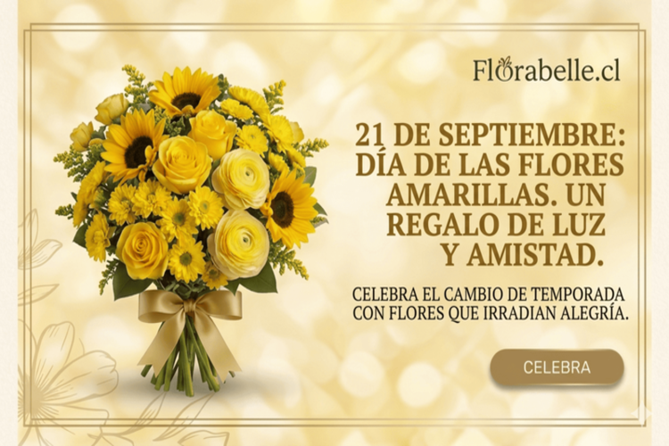 Flores Amarillas 21 de Septiembre - Envio en Santiago