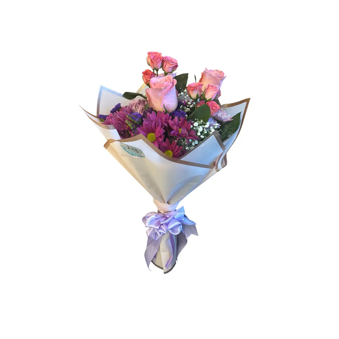 Ramo Mix de Flores Rosados y Morados 1