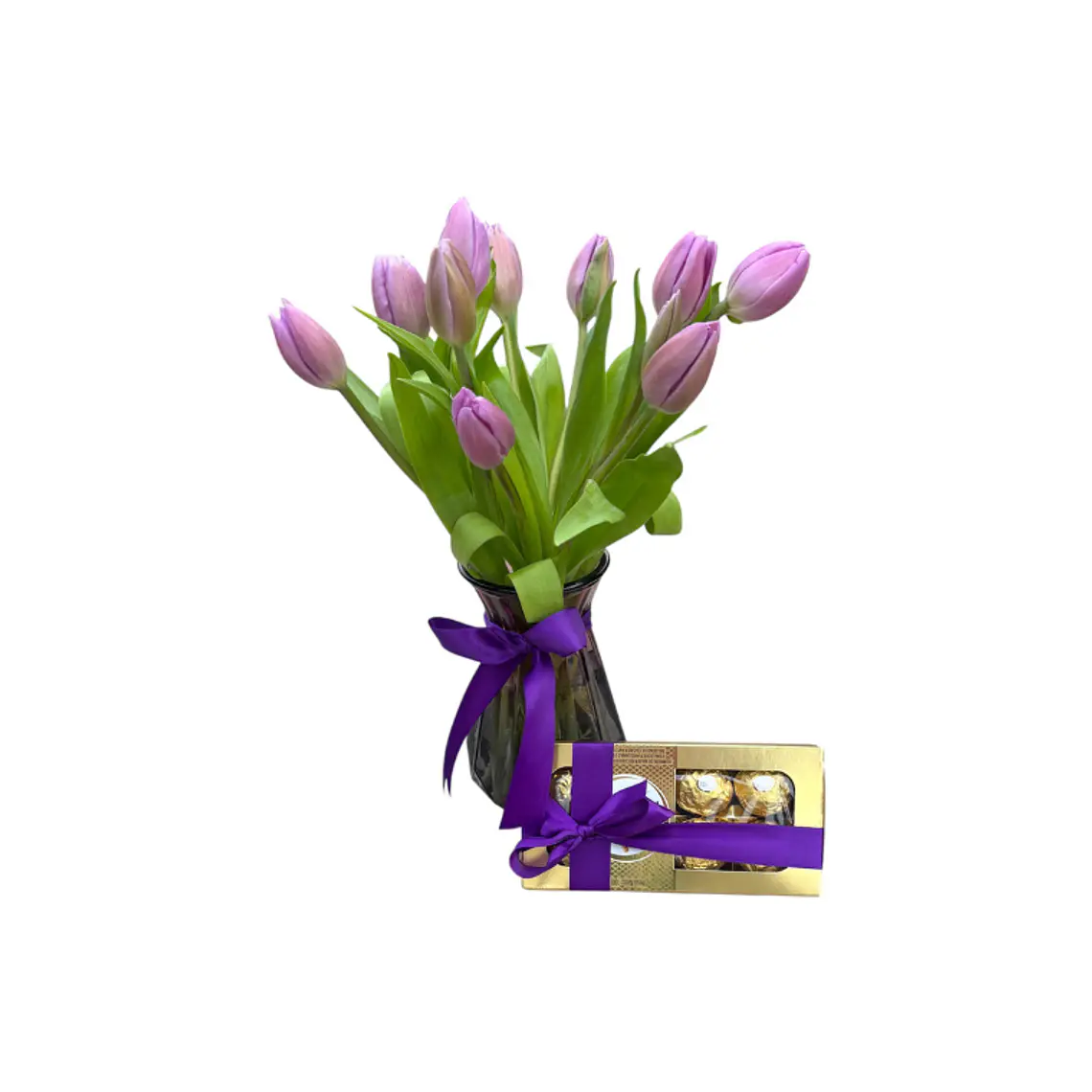 Florero de Tulipanes con Bombones 1