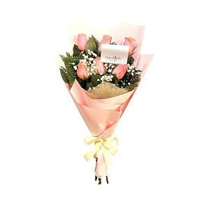 Ramo de 6 Rosas Rosadas Dulce Detalle
