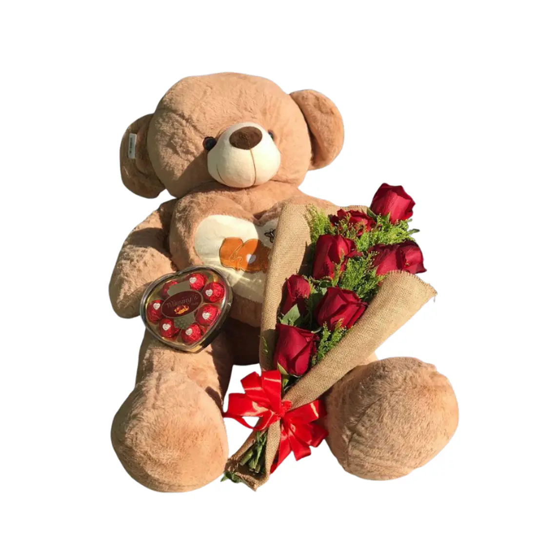Combo Premium Peluche 8 Rosas y Bombones 1