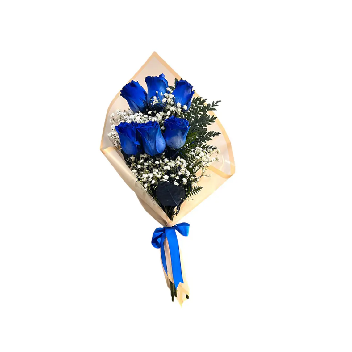  Ramo de 6 Rosas Azules Premium 1