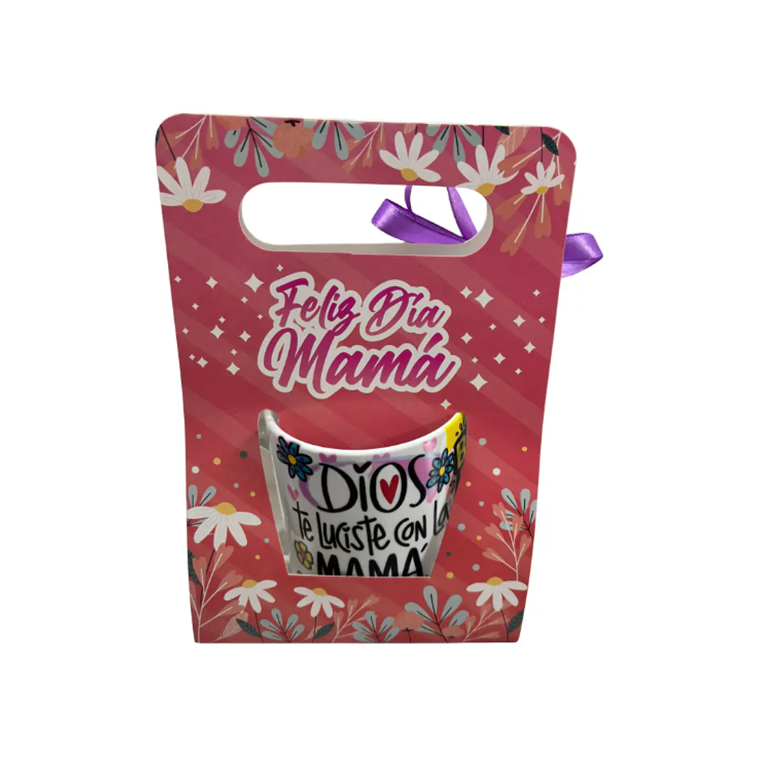 Taza Día de la Madre con 3 bombones en Caja Decorativa 2