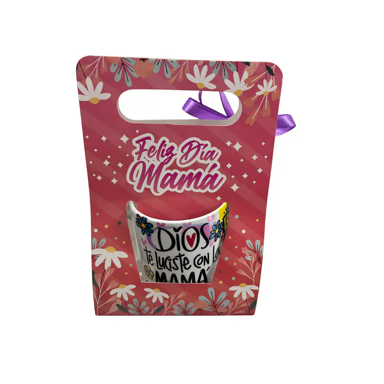 Taza Día de la Madre con 3 bombones en Caja Decorativa 2