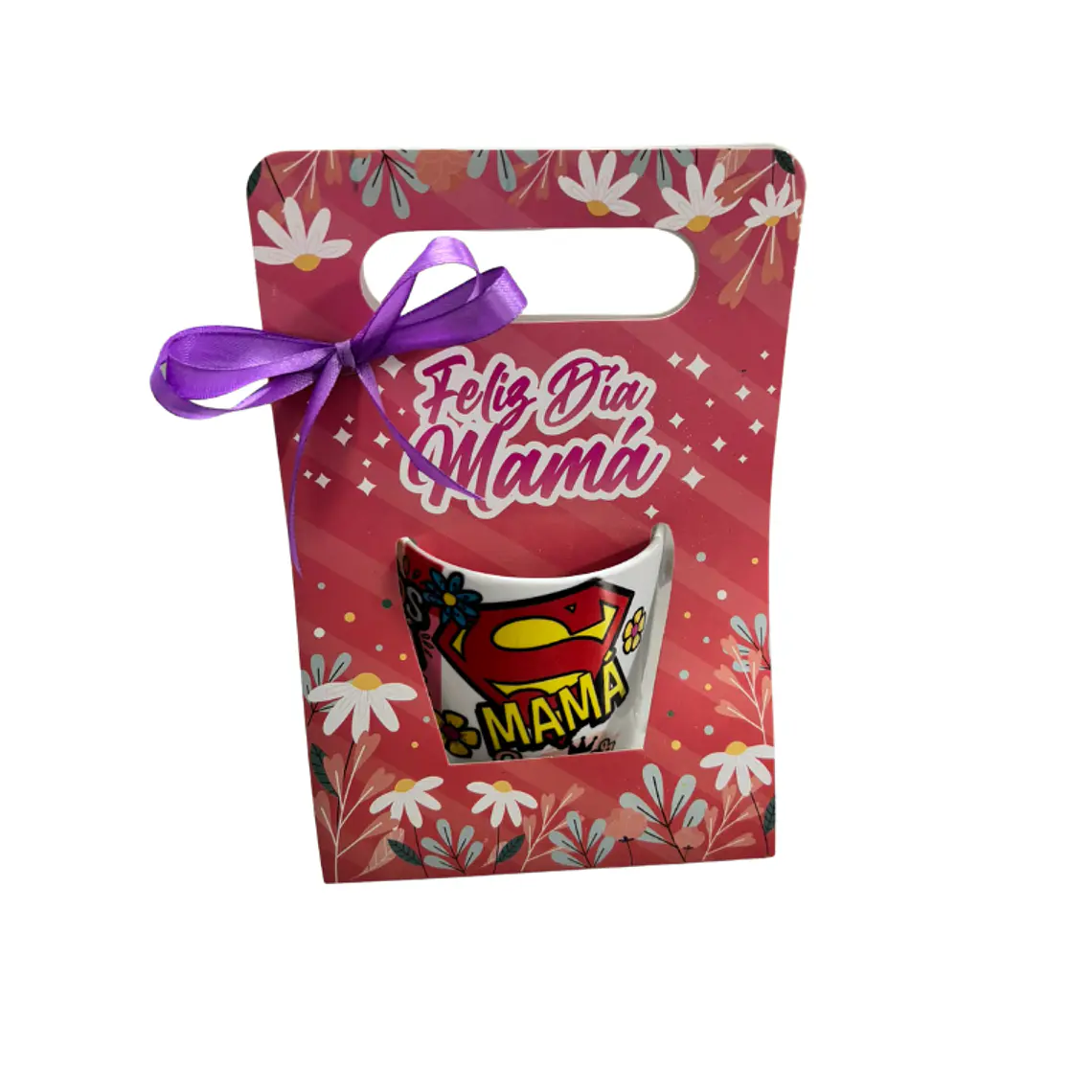 Taza Día de la Madre con 3 bombones en Caja Decorativa 1
