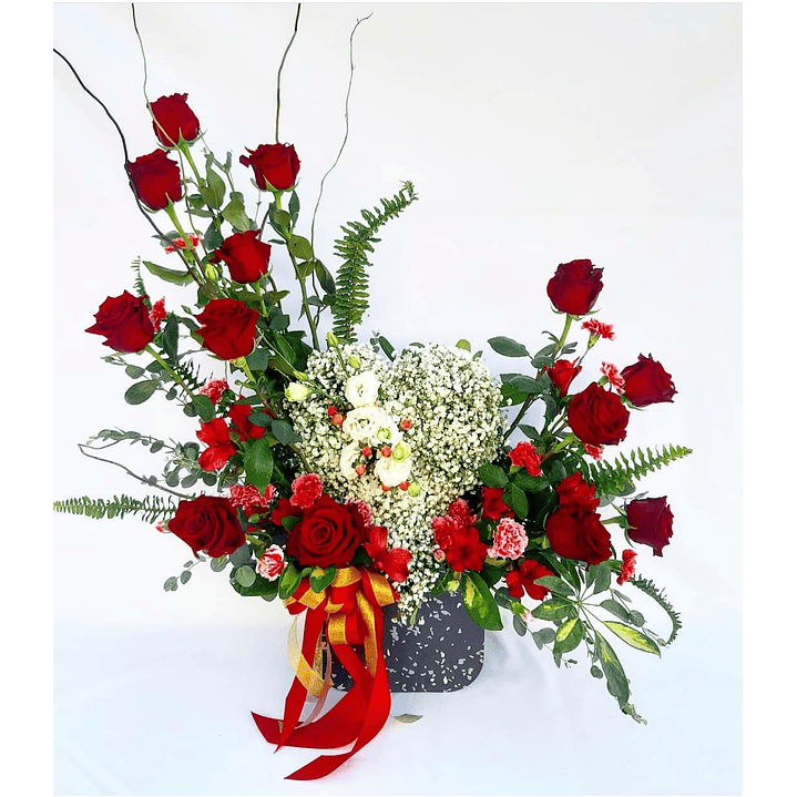 Corazón de gipsofilas 1