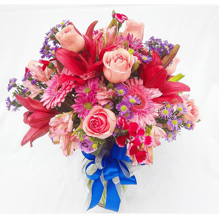 Florero mixto rosado 1