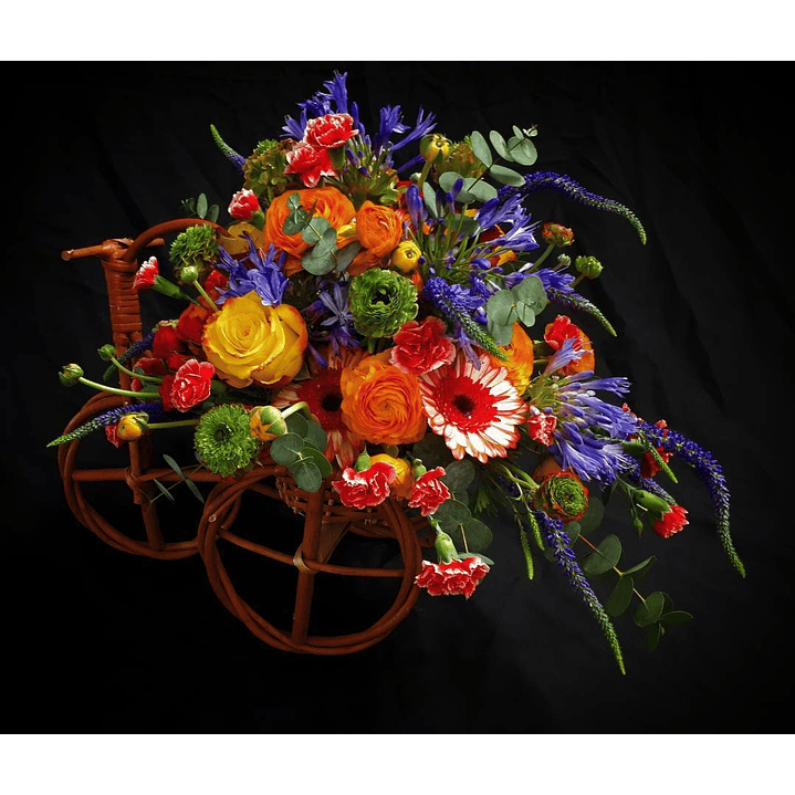 Triciclo de mimbre Primaveral 1