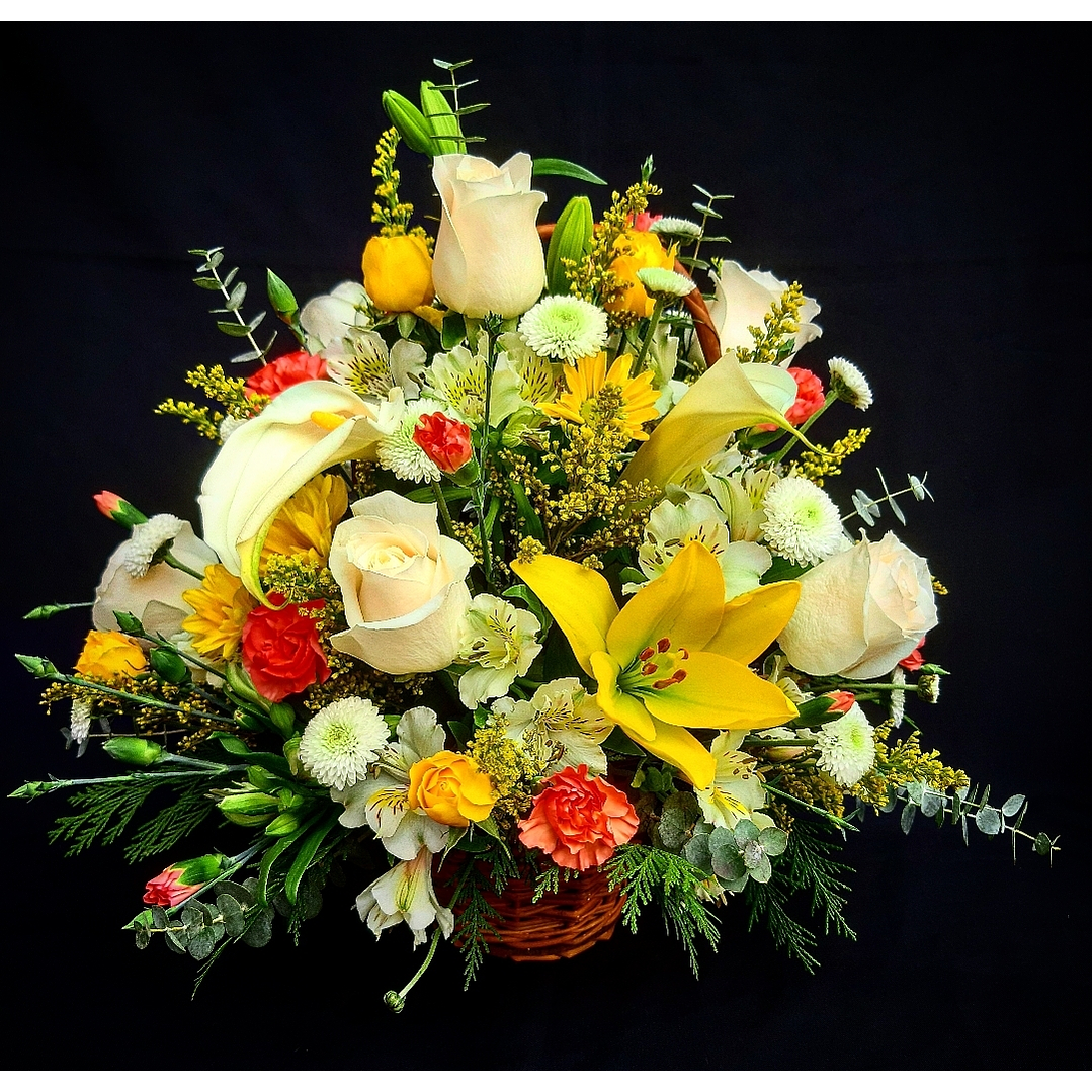 Cesta de flores mixtas 1