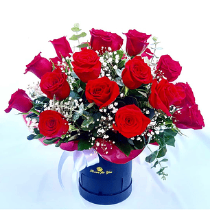 Box de 24 rosas rojas