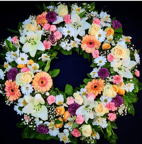 Corona de condolencias Pastel 