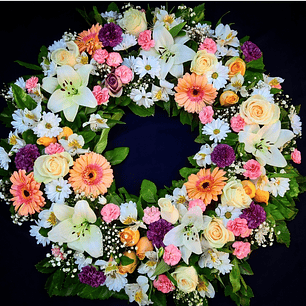 Corona de condolencias Pastel 