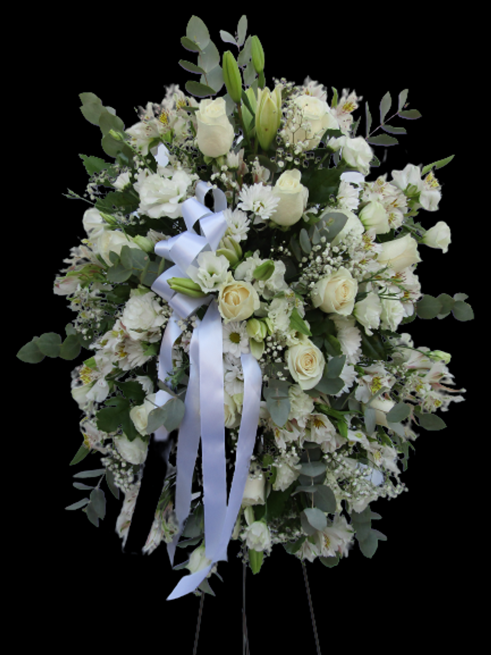 Medallón de condolencias blanco 1