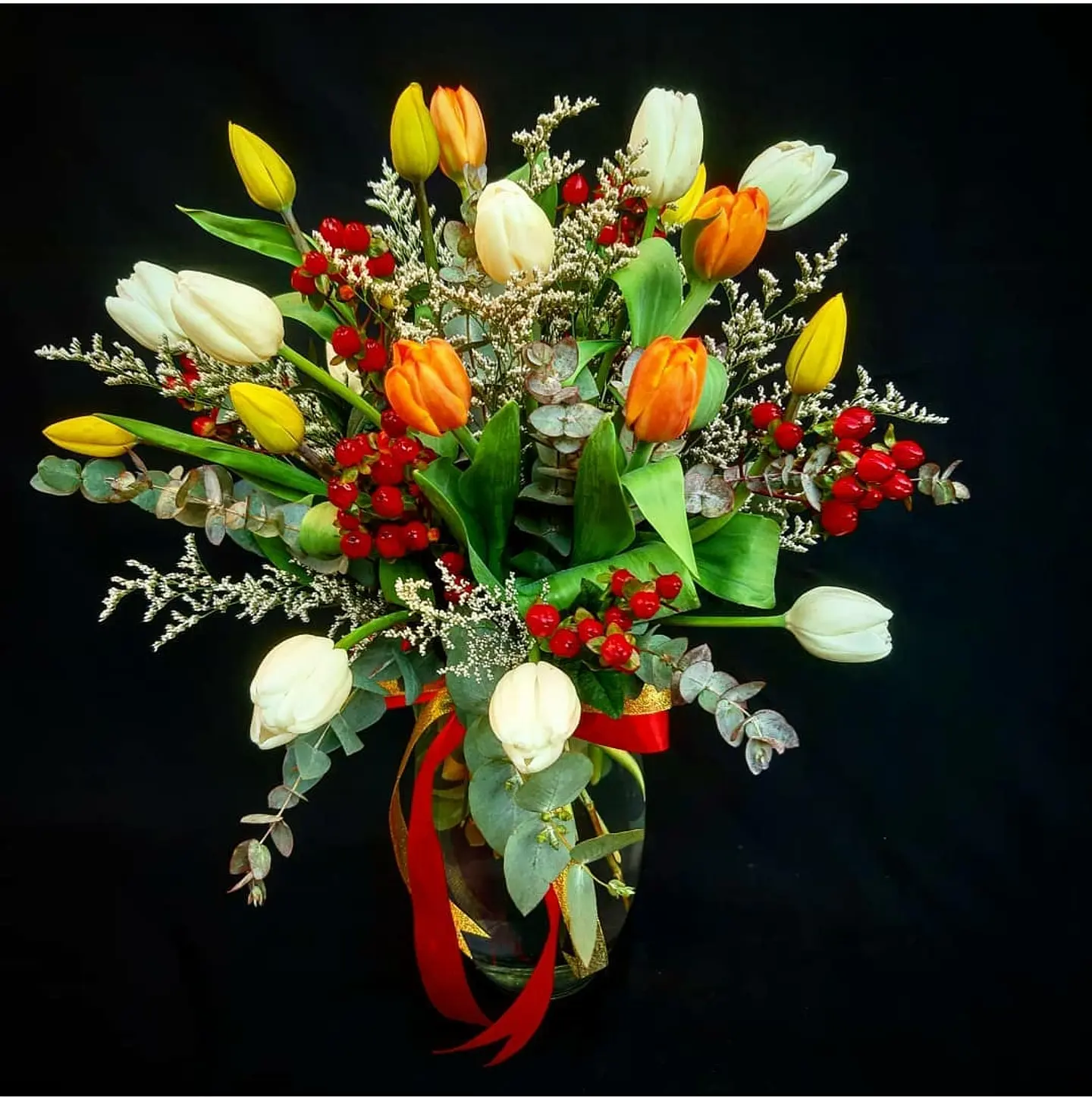 Florero Samaritano de 30 tulipanes 1