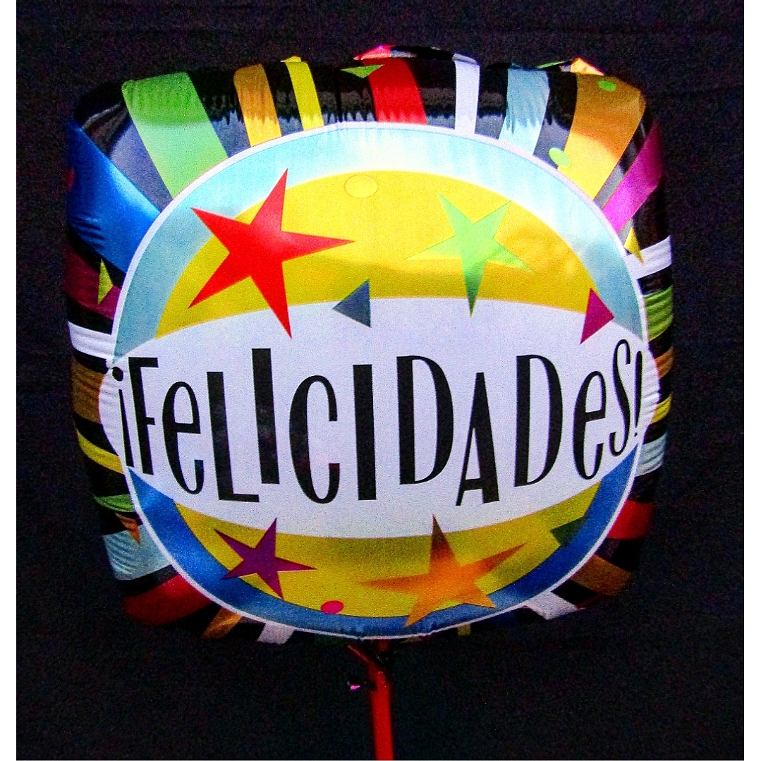 Globo metálico de Felicidades 1
