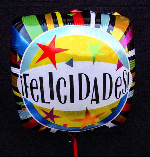 Globo metálico de Felicidades