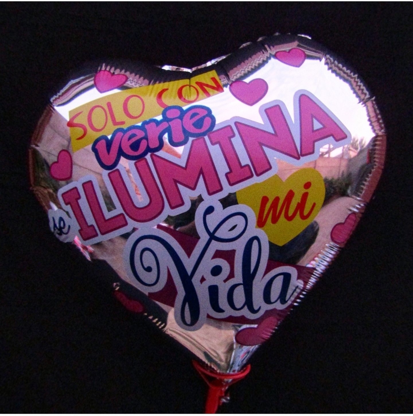 Globo metálico corazón  1