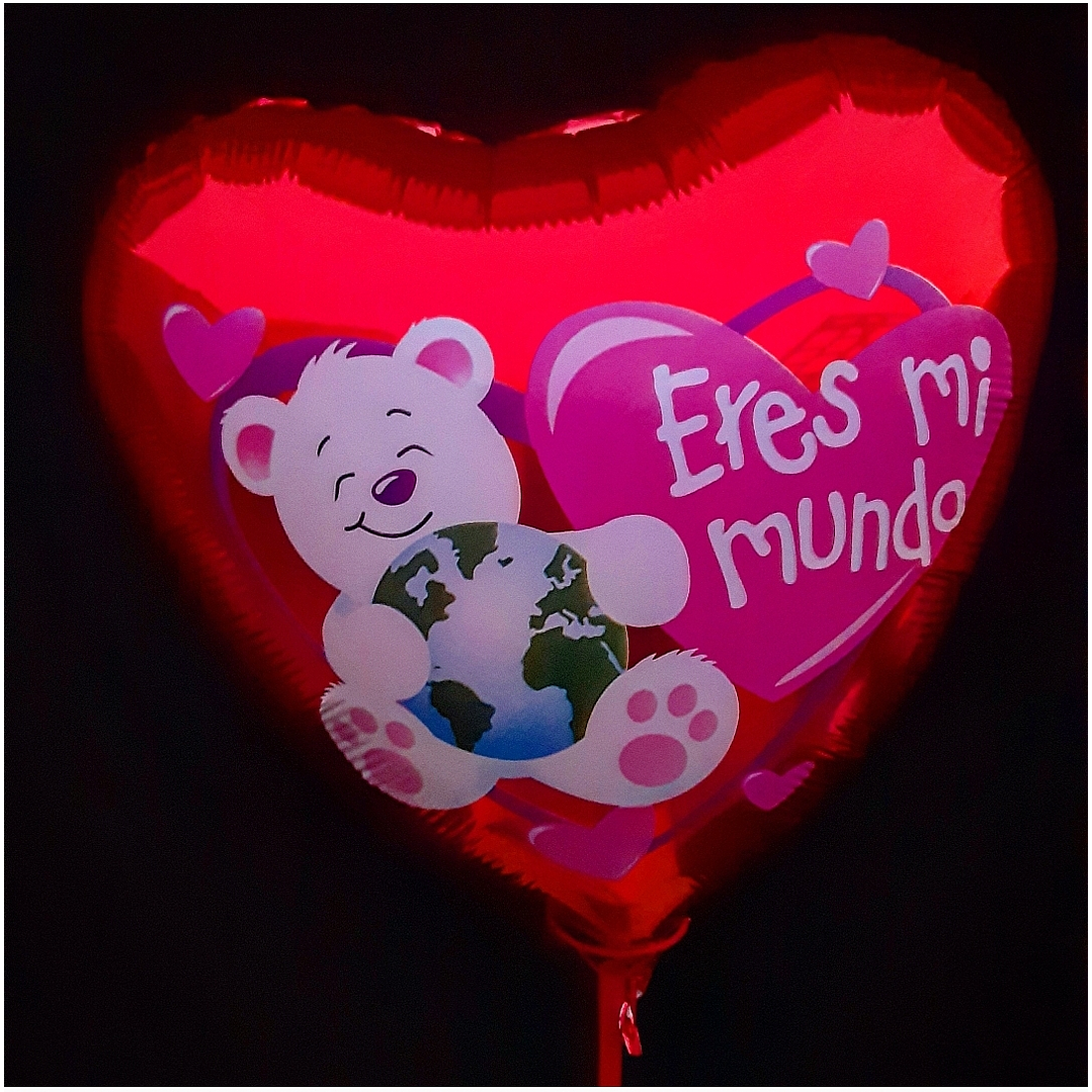 Globo metálico de Eres Mi Mundo 1