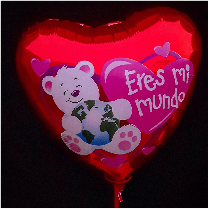 Globo metálico de Eres Mi Mundo 1