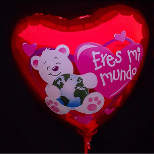 Globo metálico de Eres Mi Mundo