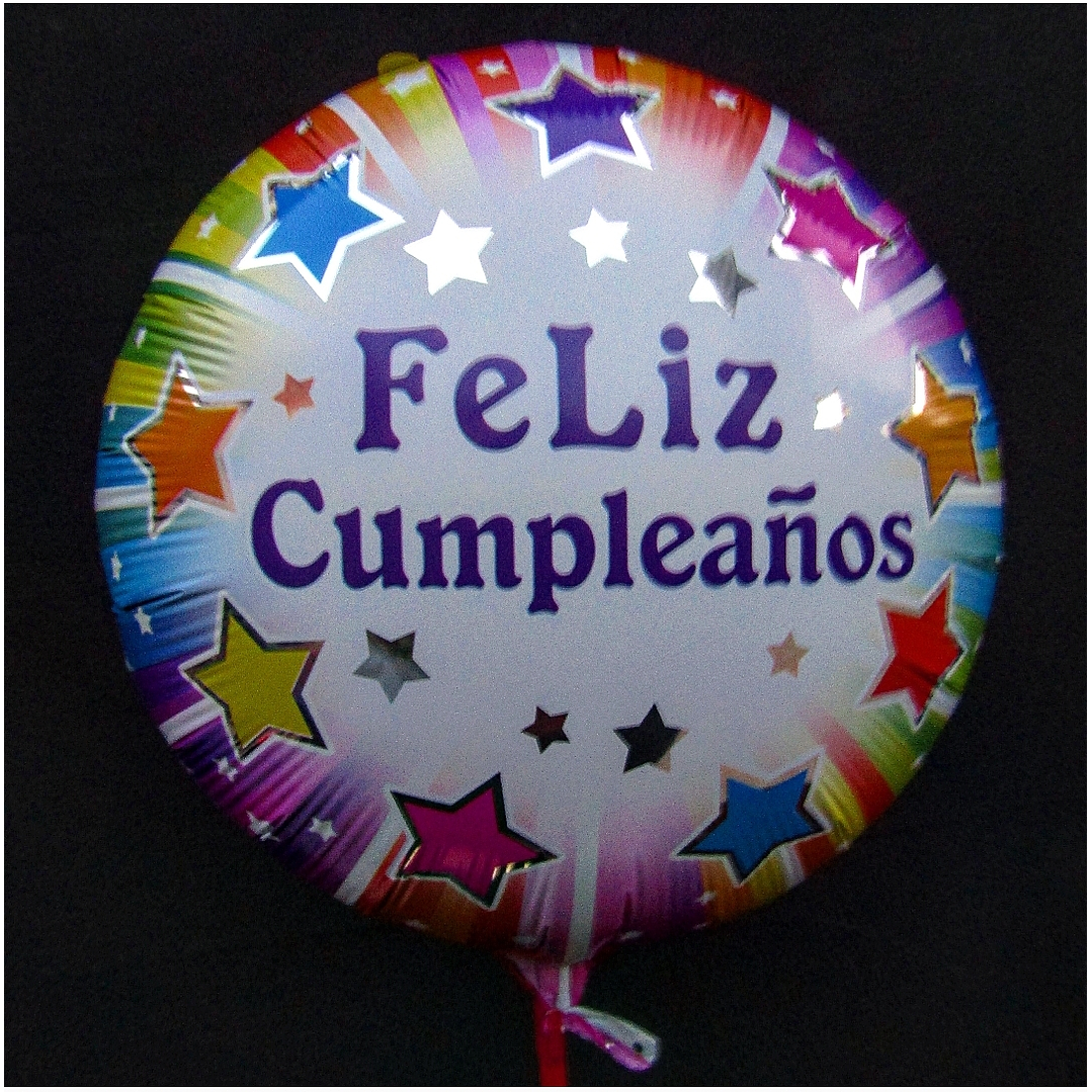 Globo metálico Feliz cumpleaños 1