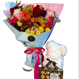 Leticia ramo de flores mixtas 