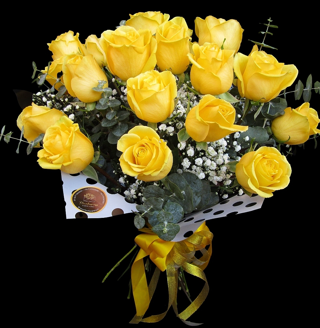 Golden rose bouquet