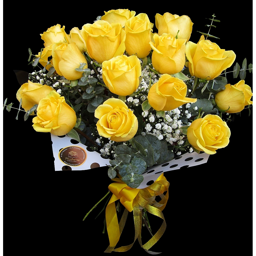 Golden rose bouquet 1