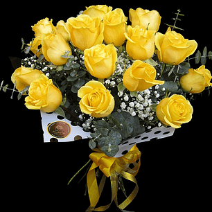 Golden rose bouquet