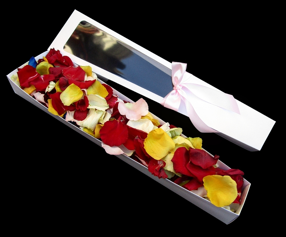 Caja de pétalos multicolor 1