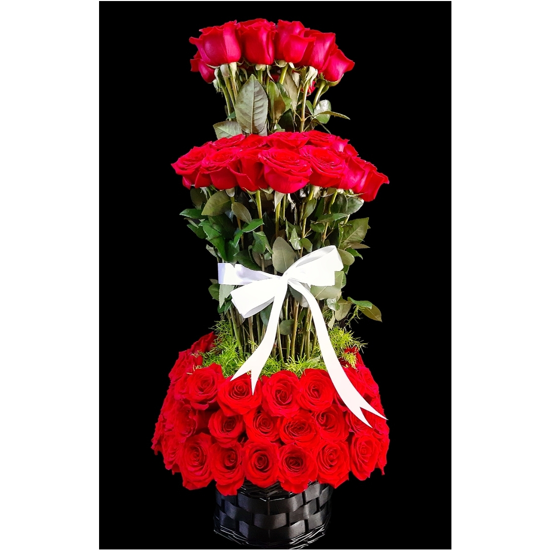 Tower roses red 1