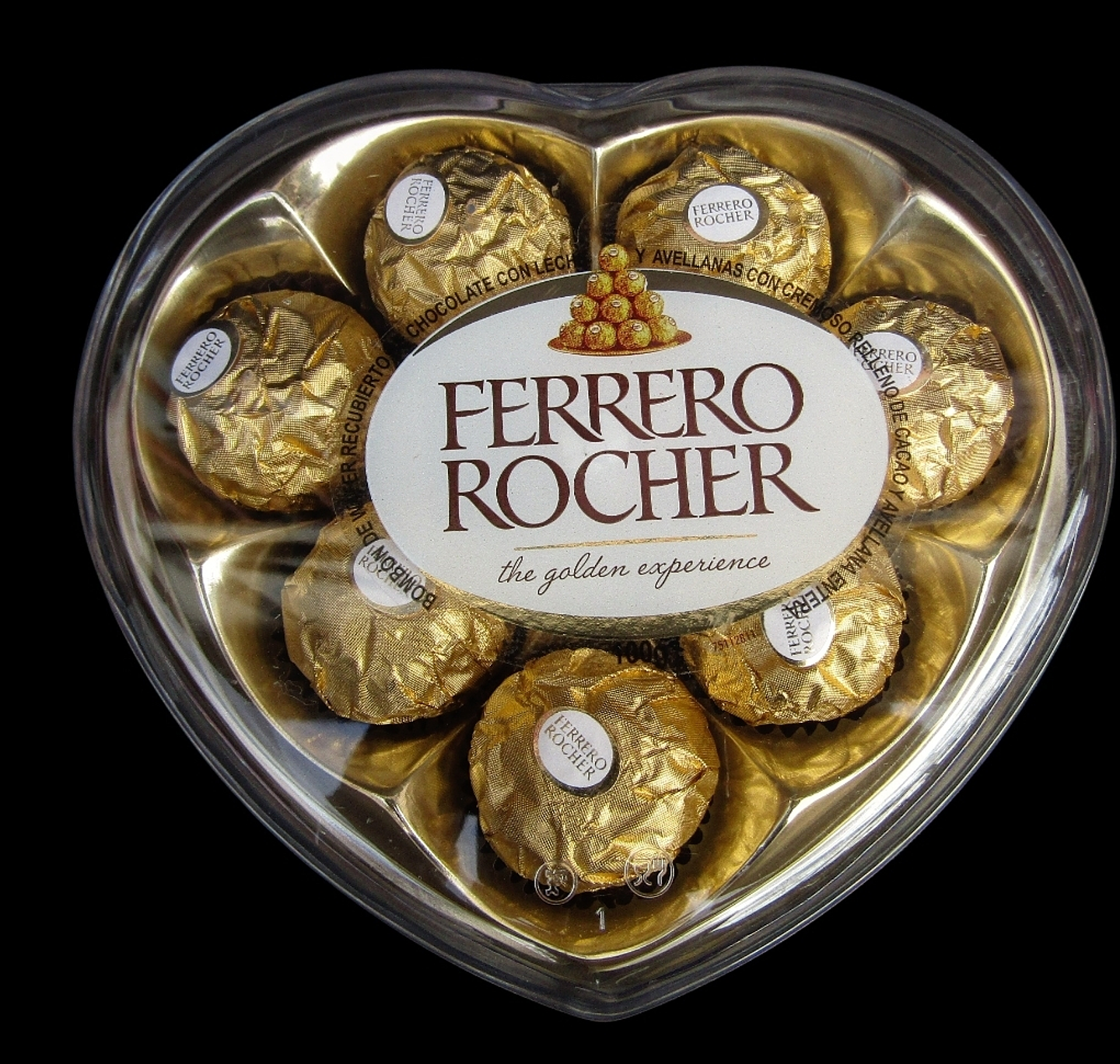 Bombones ferrero rocher 8 unidades en forma de corazón  1