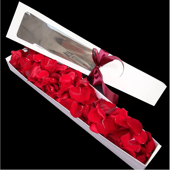 Caja de pétalos rojos 1