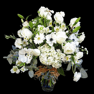 White esperance florero mixto 