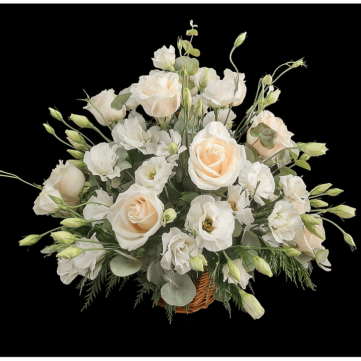 Cesta mediana blanca  1