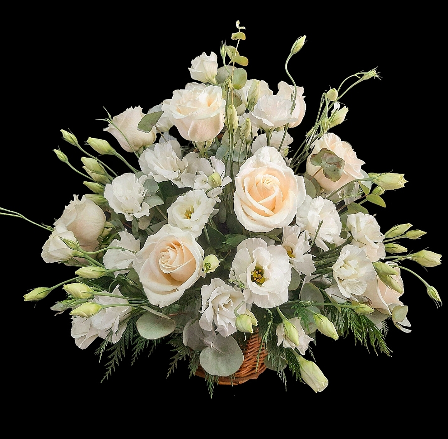 Cesta mediana blanca  1