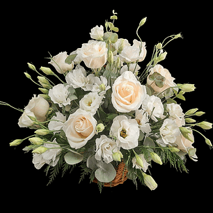 Cesta mediana blanca 