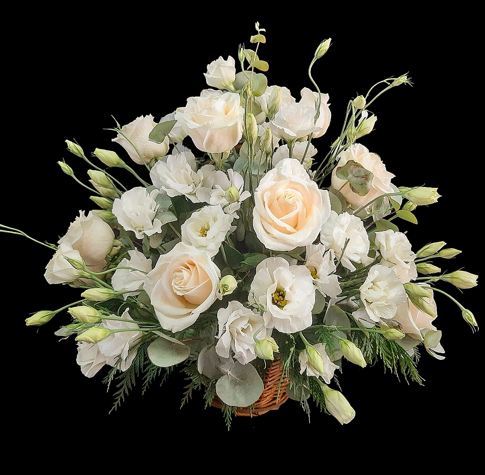 Cesta mediana blanca  1