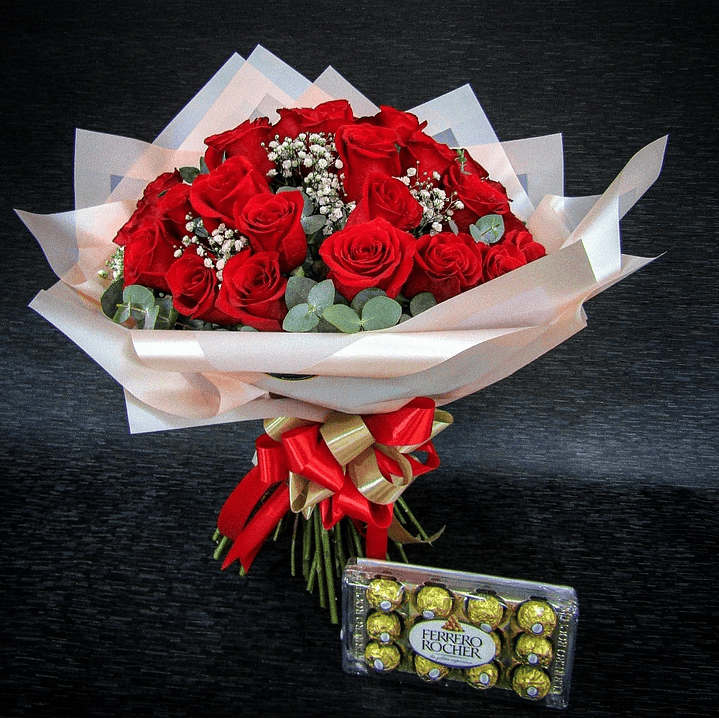 Rubi Bouquet y bombones ferrero 12 unidades 1