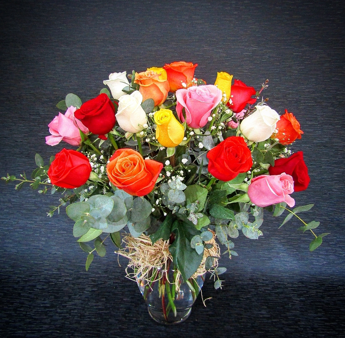 Florero de rosas primaveral 1