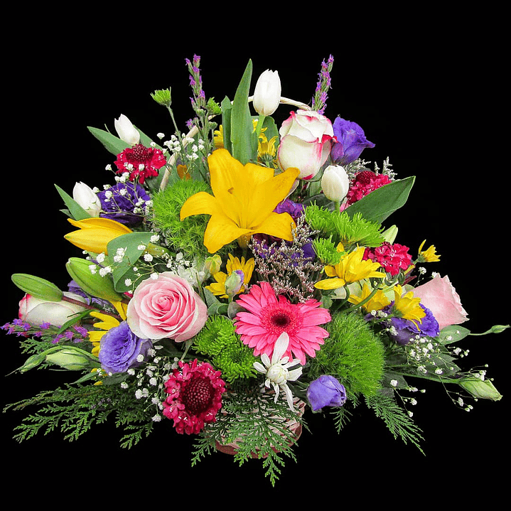 Cesta mixta primaveral  1