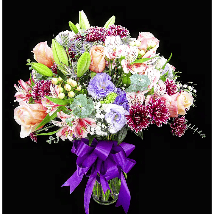 Florero pastel morado 1