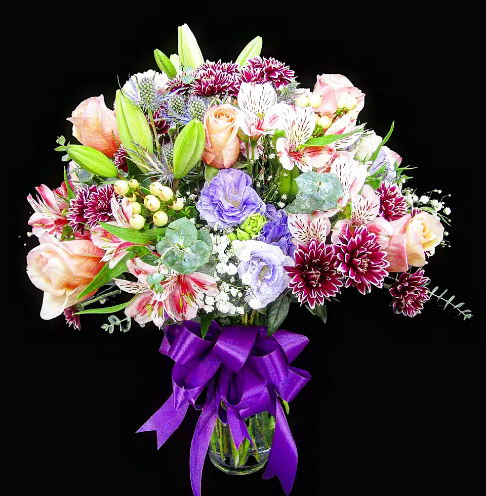 Florero pastel morado 1