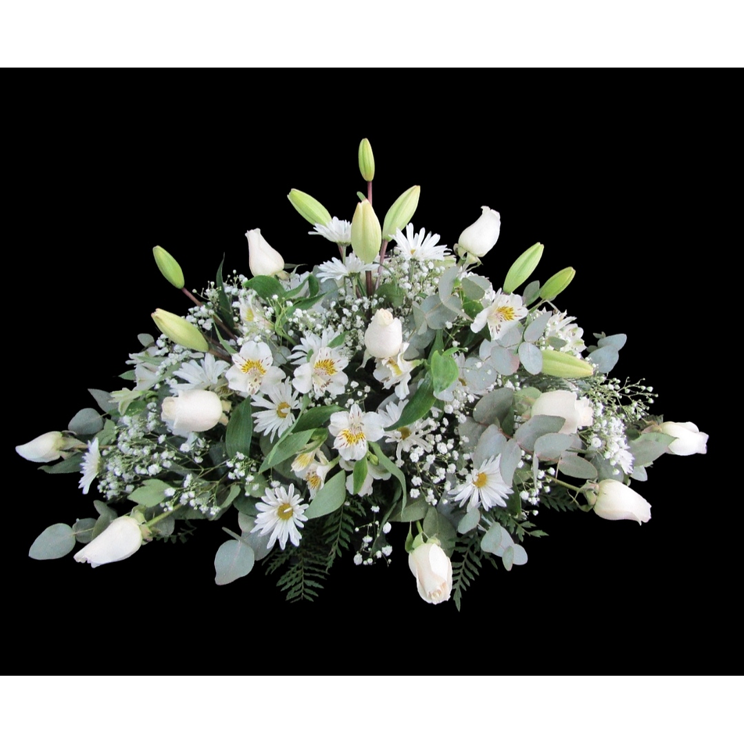 Cojín fúnebre blanco 1